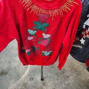 Vintage Pannill Christmas Teddy bear sweatshirt